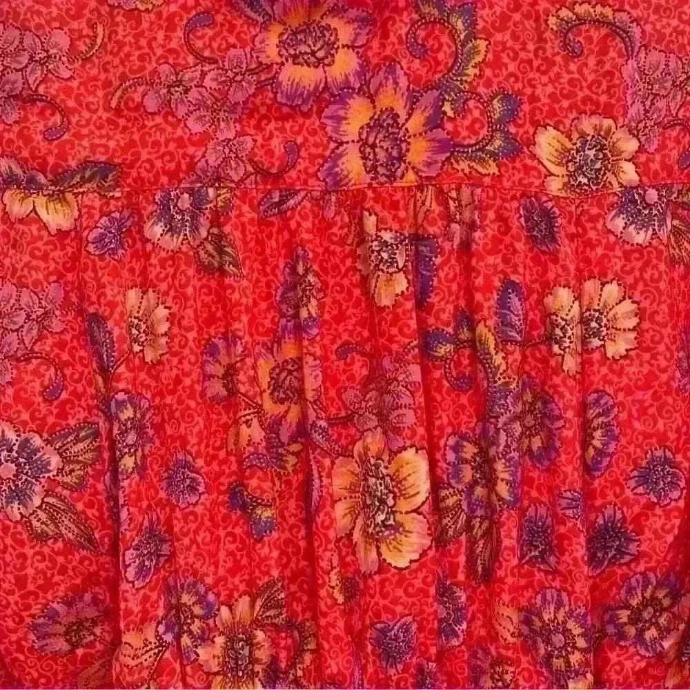 Women’s Free People I Got You Red Printed Top. Size M